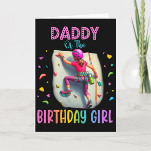 Rock Climbing Indoor Game Birthday Party Girl Matc Card
