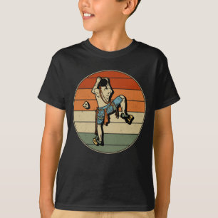 Rock Climbing Indoor Retro Mountain Climber T-Shirt