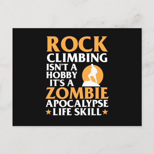 Rock Climbing Isnt A Hobby Mountain Climber Climb Invitation Postcard