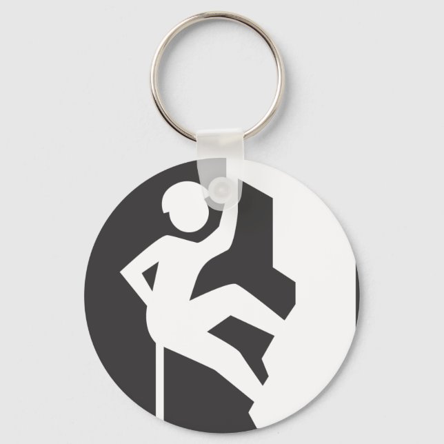 Rock Climbing Keychain (Front)