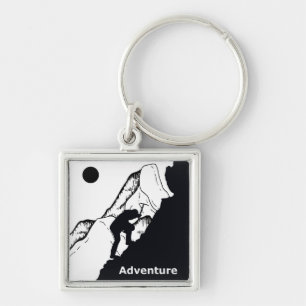 Rock climbing keychain