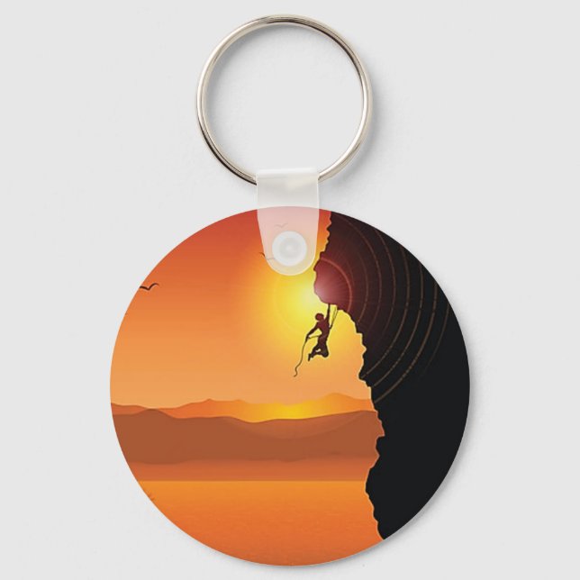 Rock climbing keychain (Front)