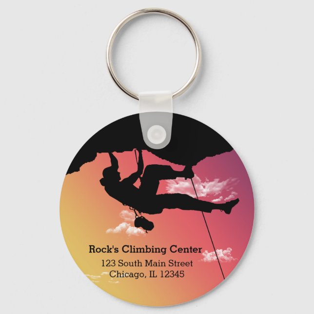 Rock Climbing Keychain (Front)