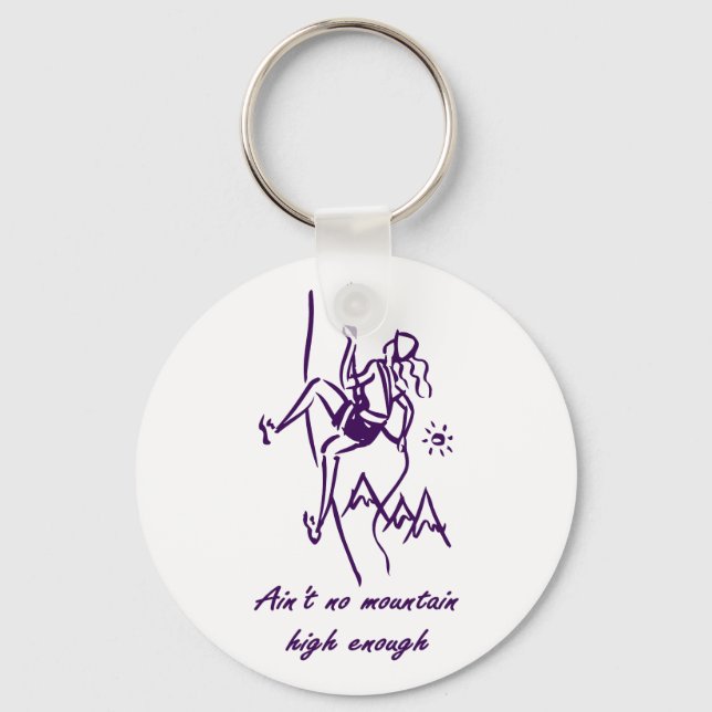 Rock Climbing Keychain (Front)