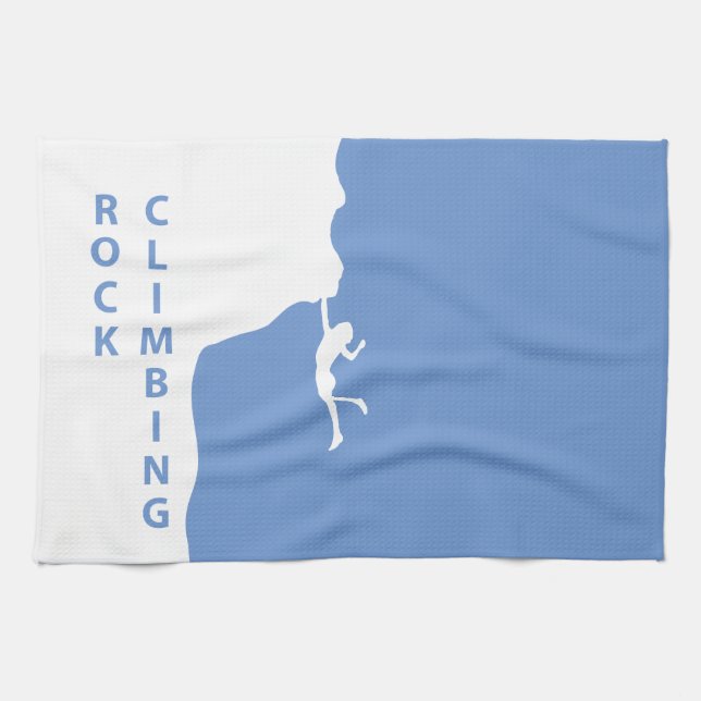 Rock climbing kitchen towel (Horizontal)