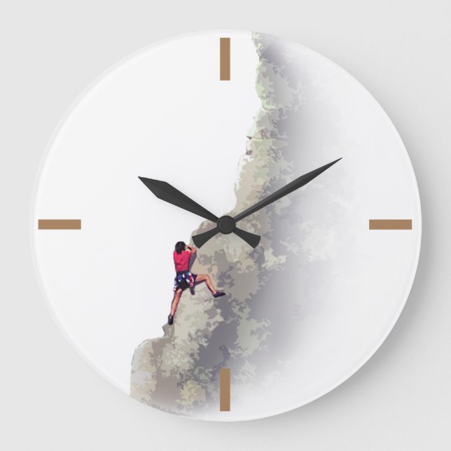 Rock Climbing Large Clock (Front)
