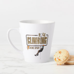 Rock Climbing Latte Mug