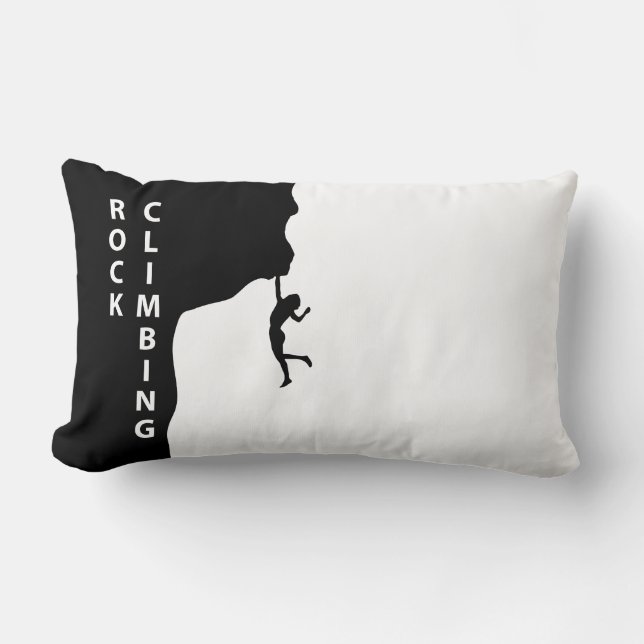 Rock climbing lumbar pillow (Front)