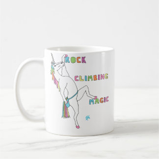 Rock Climbing Magic Unicorn Coffee Mug