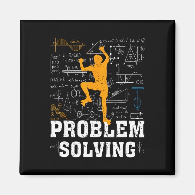 Rock Climbing Math Lover Problem Solving Mathemati Magnet (Front)