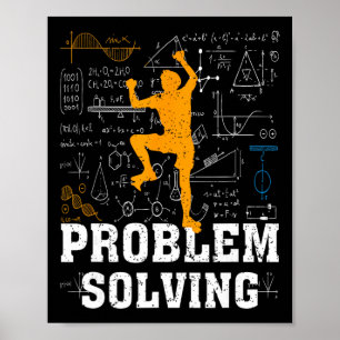 Rock Climbing Math Lover Problem Solving Mathemati Poster