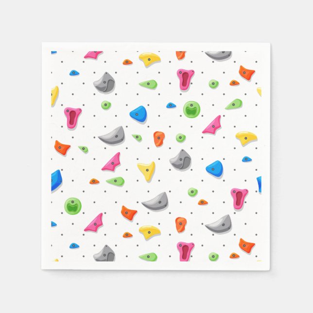 Rock Climbing Napkins (Front)