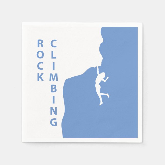 Rock climbing napkins (Front)
