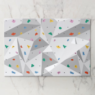 Rock Climbing Paper Placemats, Rock Wall Party Mat