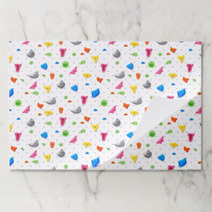 Rock Climbing Paper Placemats, Rock Wall Party Pad