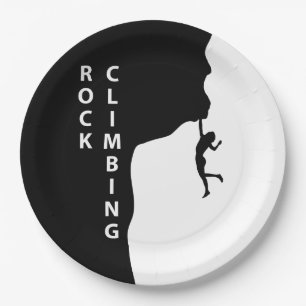 Rock climbing paper plates