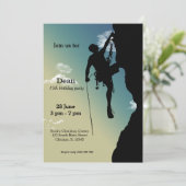 Rock Climbing Party Invitation (Standing Front)