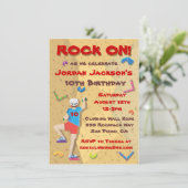 Rock Climbing Party Invitations (Standing Front)