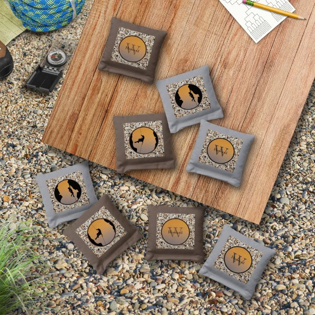 Rock Climbing Pebble Cornhole Bags (Creator Uploaded)