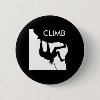 rock climbing pinback button