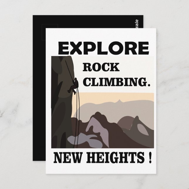 Rock Climbing Postcard (Front/Back)