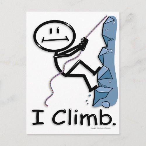 Rock Climbing Postcard