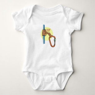 Rock Climbing Prusik Hitch Baby Bodysuit