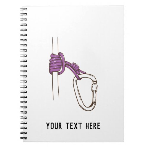 Rock Climbing Prusik Knot and Rope Notebook