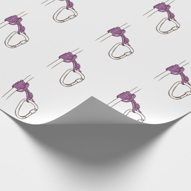 rock climbing prusik wrapping paper (Corner)