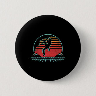 Rock Climbing Retro Vintage Bouldering 80s Style G Button