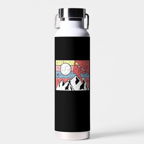 Rock Climbing Retro Vintage Water Bottle