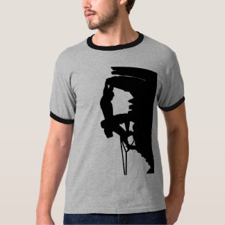 Rock Climbing Ringer T T-Shirt