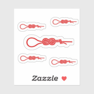 Rock climbing rope figure 8 knot sticker
