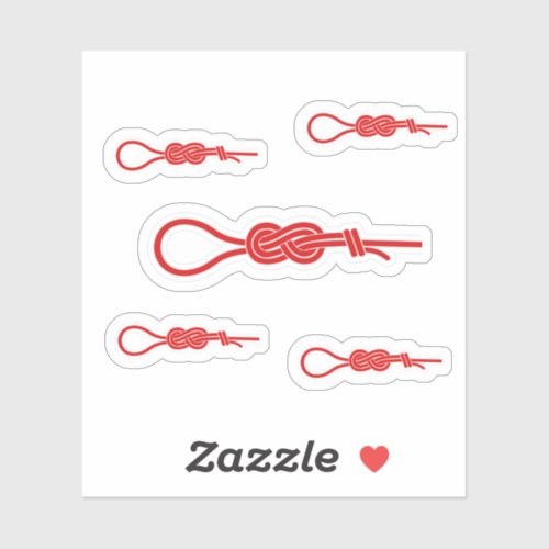 Rock climbing rope figure 8 knot sticker