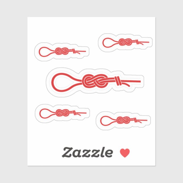 Rock climbing rope figure 8 knot sticker (Sheet)