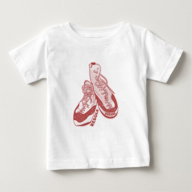 Rock climbing shoes resole baby T-Shirt (Front)