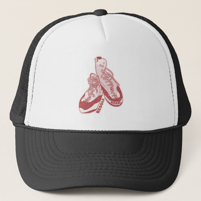 Rock climbing shoes resole trucker hat (Front)