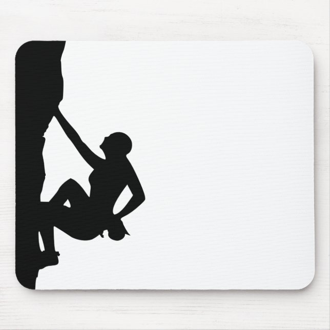 Rock Climbing Silhouette Mouse Pad (Front)