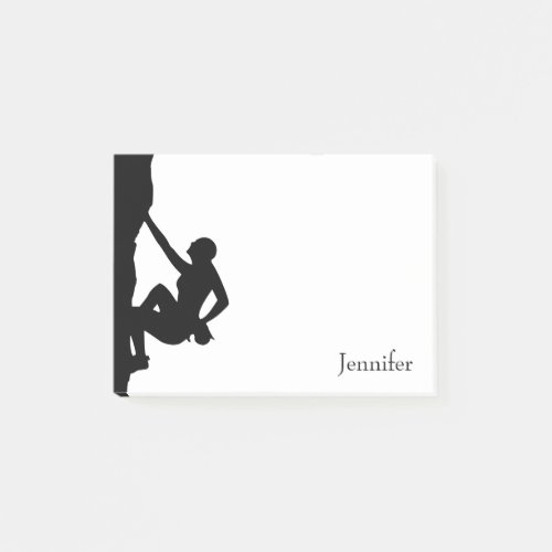 Rock Climbing Silhouette Post_it Notes