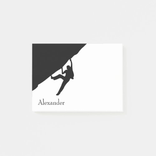 Rock Climbing Silhouette Post_it Notes