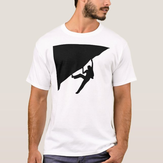 Rock Climbing Silhouette T-Shirt (Front)