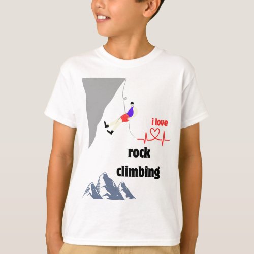 Rock climbing t_shirt