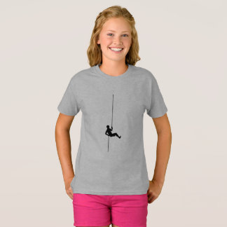 Rock Climbing T-Shirt Climber Rope Mountain Climb
