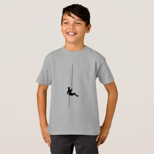 Rock Climbing T_Shirt Climber Rope Mountain Climb