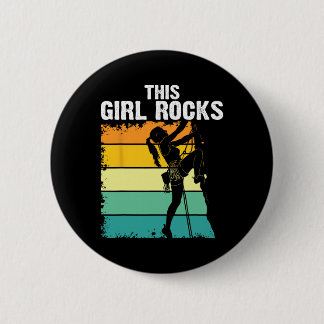 Rock Climbing, This Girl Rocks, Bouldering, Mounta Button
