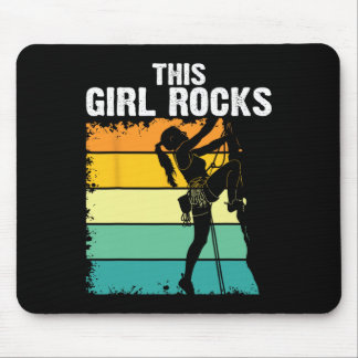 Rock Climbing, This Girl Rocks, Bouldering, Mounta Mouse Pad
