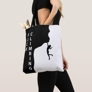 Rock climbing tote bag