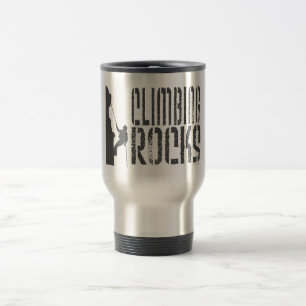 Rock Climbing Travel Mug