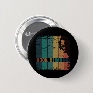 Rock climbing vintage climber button