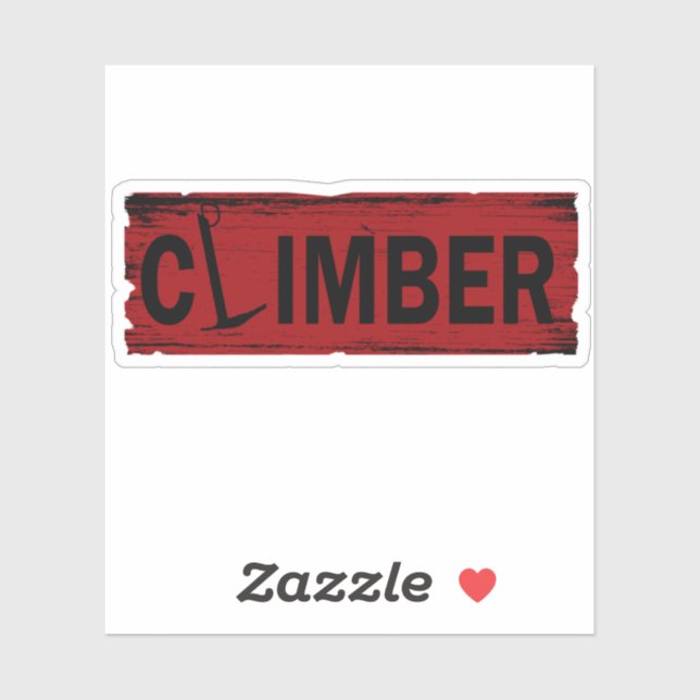 Rock climbing vintage sticker (Sheet)